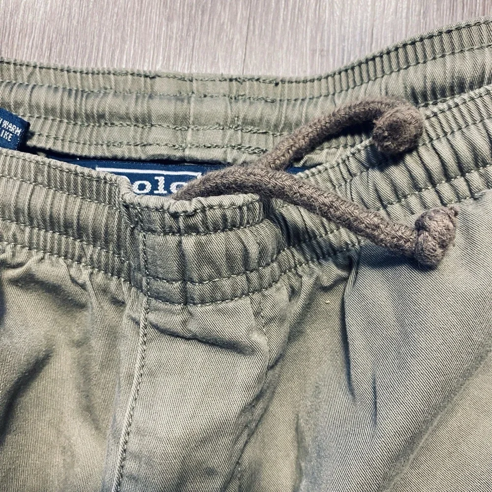 VTG Polo Ralph Lauren Mens Size L Shorts drawstring Olive Green Made USA